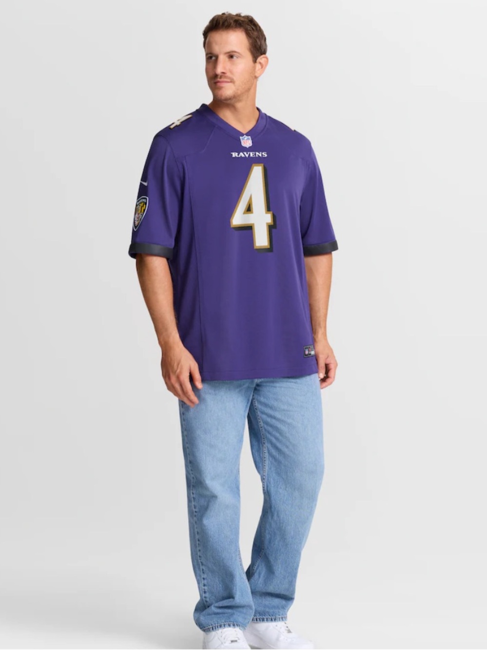 Baltimore Ravens Zay Flowers Nike Purple Game Jersey size XL new men’s loose - Picture 2 of 8